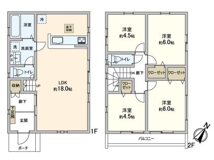 横浜市栄区飯島町 新築戸建 間取図(平面図)