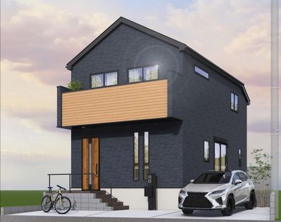 横浜市栄区飯島町 新築戸建 外観パース図