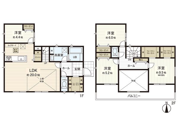栄区桂台東 新築戸建 間取図(平面図) 栄区桂台東 新築戸建 間取図(平面図)