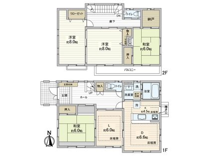 港南台1丁目 戸建 間取図(平面図)