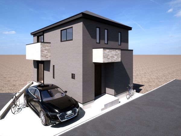 磯子区田中1丁目 新築B棟 外観パース図