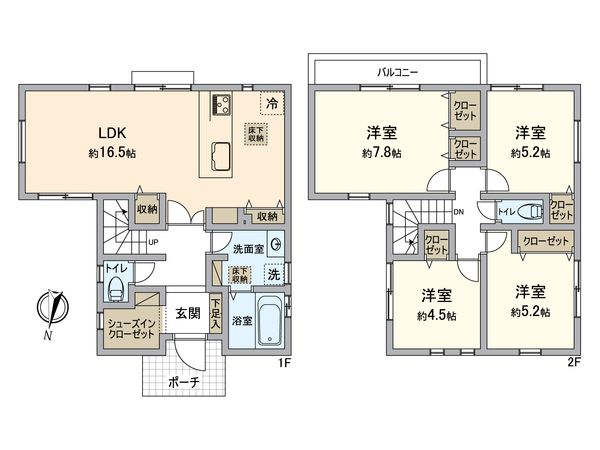 磯子区田中1丁目 新築C棟 間取図(平面図)