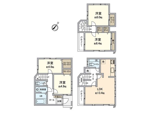 磯子区洋光台 戸建 間取図(平面図)