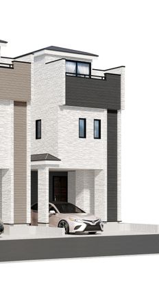 栄区小菅ケ谷1丁目新築戸建 A号棟 外観パース図 栄区小菅ケ谷1丁目新築戸建 A号棟 外観パース図