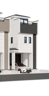 栄区小菅ケ谷1丁目新築戸建 A号棟 外観パース図