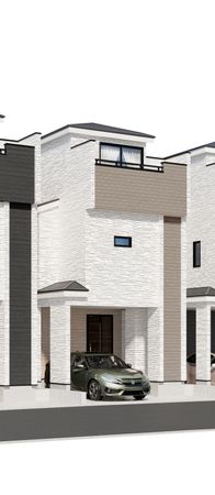 栄区小菅ケ谷1丁目新築戸建 B号棟 外観パース図 栄区小菅ケ谷1丁目新築戸建 B号棟 外観パース図