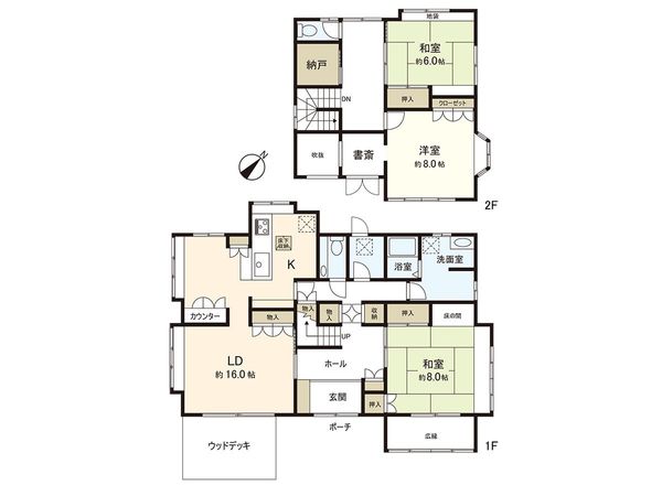 茅ヶ崎市堤 戸建 間取図(平面図) 茅ヶ崎市堤 戸建 間取図(平面図)