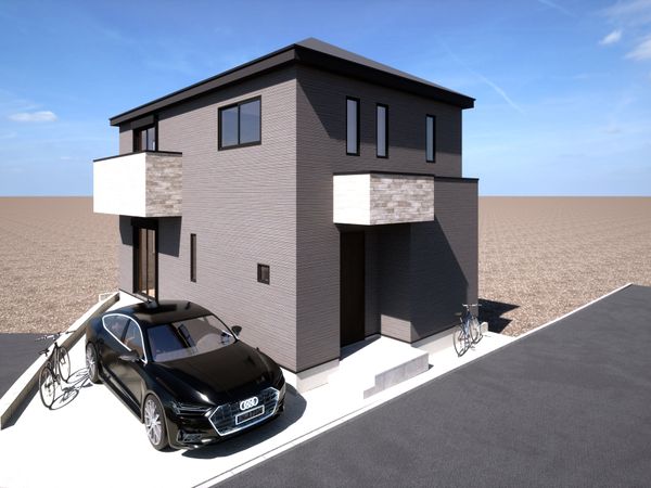 磯子区田中1丁目 新築B棟 外観パース図