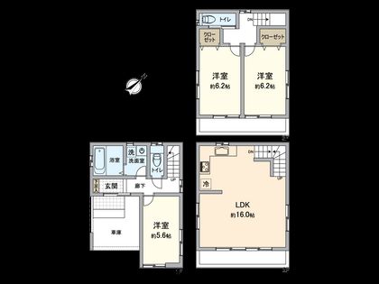 港南区港南台1丁目 戸建 間取図(平面図)