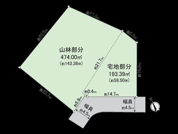 横浜市栄区本郷台2丁目 戸建 区画図
