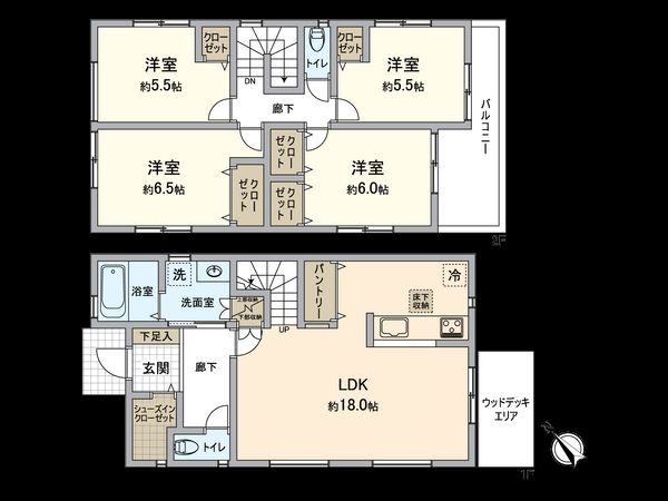 磯子区洋光台6丁目 新築戸建 3号棟 間取図(平面図)