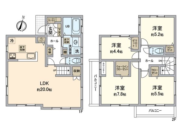 港南区野庭町 新築戸建 10号棟 間取図(平面図) 港南区野庭町 新築戸建 10号棟 間取図(平面図)