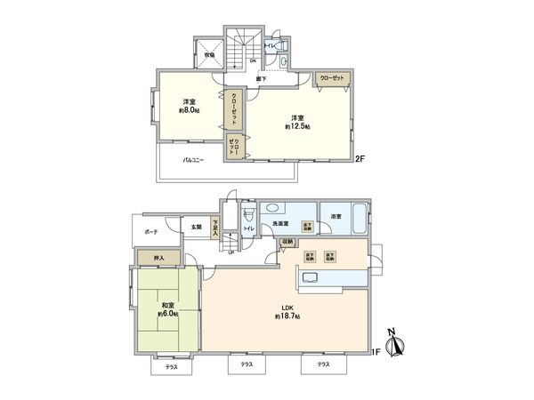 栄区桂台西1丁目 戸建 間取図(平面図) 栄区桂台西1丁目 戸建 間取図(平面図)