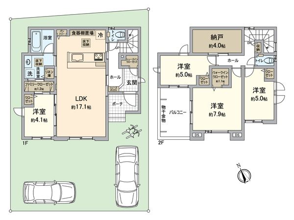田中2丁目 新築2号棟 間取図(平面図)