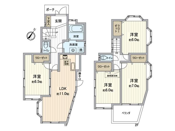 栄区本郷台5丁目 戸建 間取図(平面図)