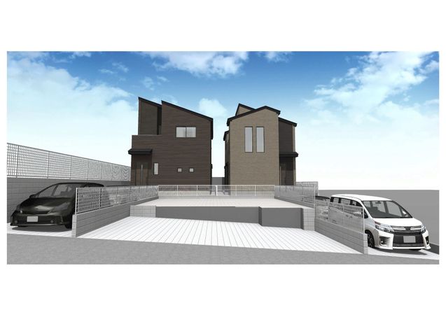 磯子区洋光台6丁目 新築戸建 3号棟 外観パース図 磯子区洋光台6丁目 新築戸建 3号棟 外観パース図