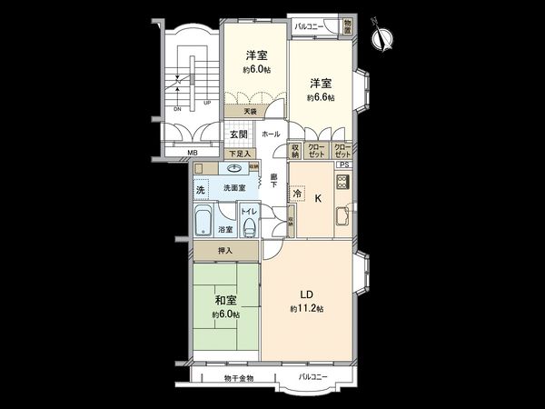 港南台プリンスハイツ 5号館 間取図(平面図)
