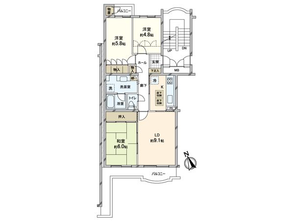 港南台プリンスハイツ 7号館 間取図(平面図) 港南台プリンスハイツ 7号館 間取図(平面図)