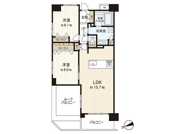 リステージ港南台WIZ 間取図(平面図) 間取図(平面図)