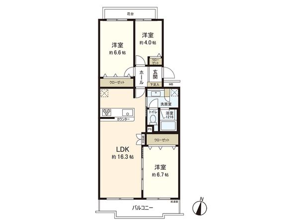 港南台パークホームズ 間取図(平面図) 港南台パークホームズ 間取図(平面図)
