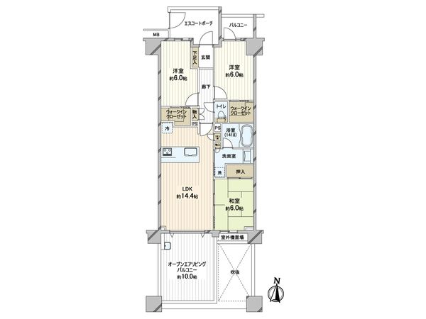 レイディアントシティ本郷台 間取図(平面図)