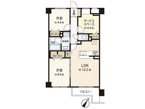 マイキャッスル杉田 間取図(平面図) マイキャッスル杉田 間取図(平面図)