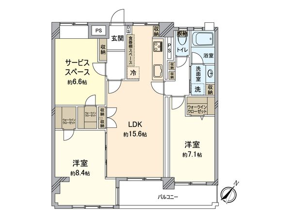 野庭団地 634-1号棟 間取図(平面図) 野庭団地 634-1号棟 間取図(平面図)