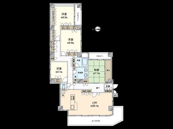サザンヒルズ横濱本郷台 間取図(平面図) サザンヒルズ横濱本郷台 間取図(平面図)