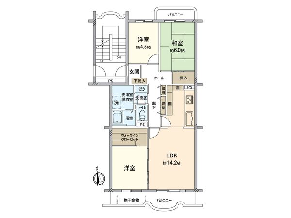ラーバン港南台 3号棟 間取図(平面図) ラーバン港南台 3号棟 間取図(平面図)