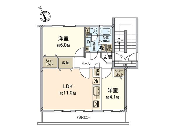 港南台めじろ団地 41号棟 間取図(平面図) 港南台めじろ団地 41号棟 間取図(平面図)