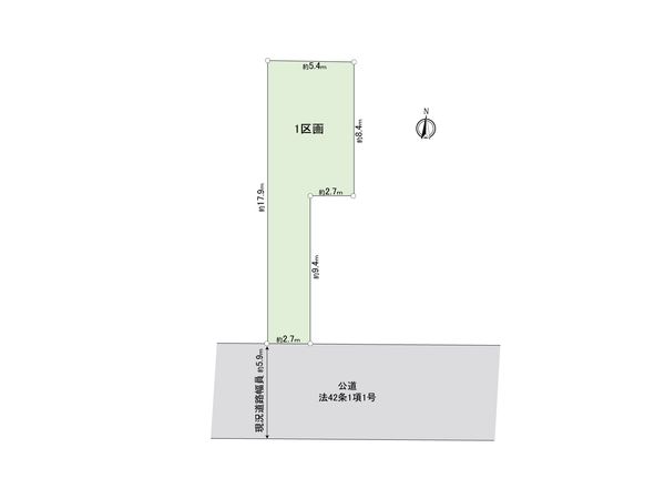 鶴見区栄町通1丁目(土地)1区画 区画図 鶴見区栄町通1丁目(土地)1区画 区画図