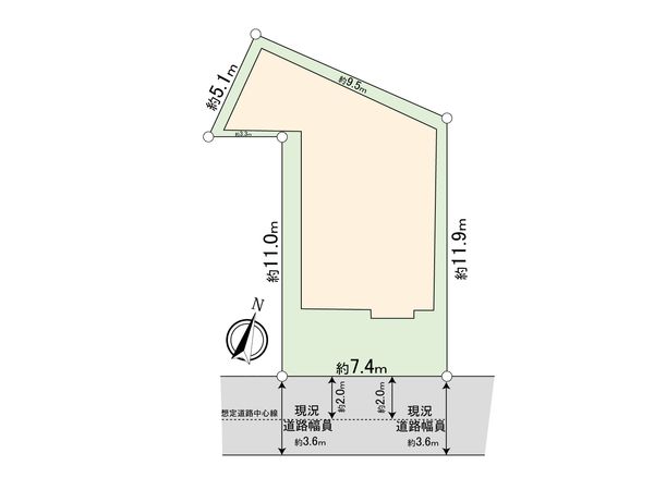 鶴見区上末吉1丁目(土地) 区画図 鶴見区上末吉1丁目(土地) 区画図
