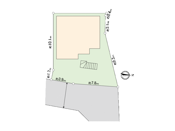 鶴見区馬場6丁目(土地) 地形図