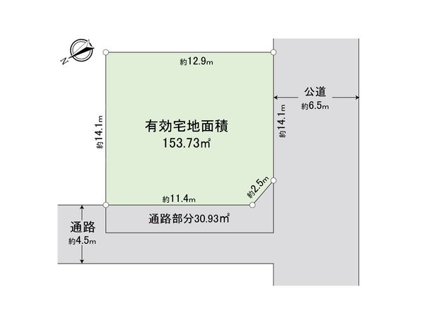 鶴見区下末吉6丁目(土地) 区画図