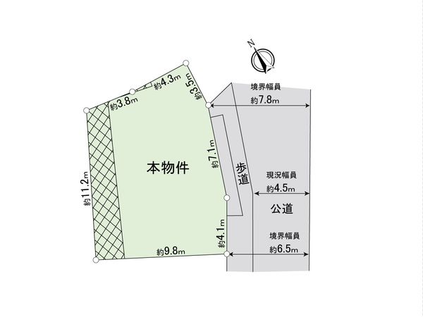 鶴見区岸谷3丁目(土地) 区画図