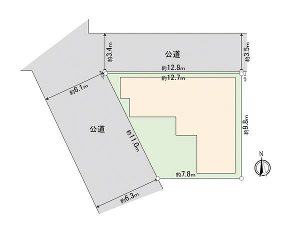 鶴見区下末吉5丁目(土地) 区画図