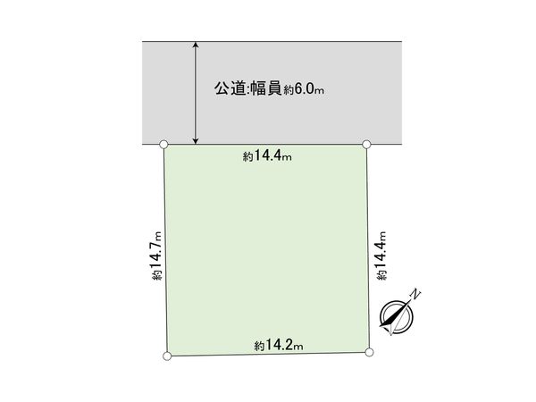 鶴見区梶山2丁目(土地) 区画図 鶴見区梶山2丁目(土地) 区画図