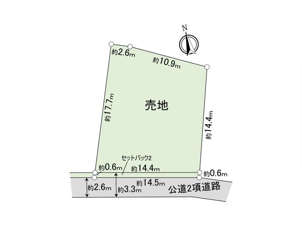 鶴見区東寺尾中台(更地渡し) 区画図 区画図