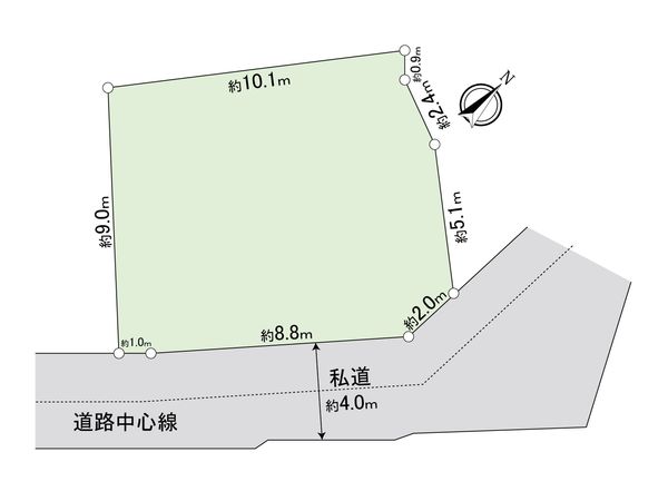 鶴見区岸谷4丁目(土地) 区画図 鶴見区岸谷4丁目(土地) 区画図