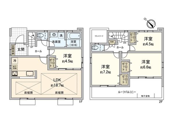 鶴見区上末吉4丁目(新築戸建) 間取図(平面図) 鶴見区上末吉4丁目(新築戸建) 間取図(平面図)