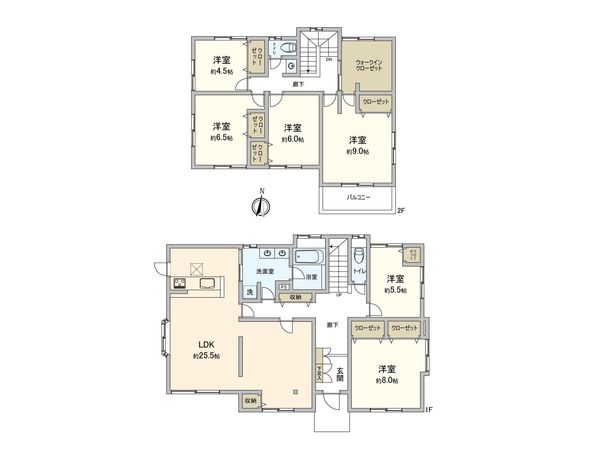 鶴見区岸谷3丁目(戸建) 間取図(平面図)