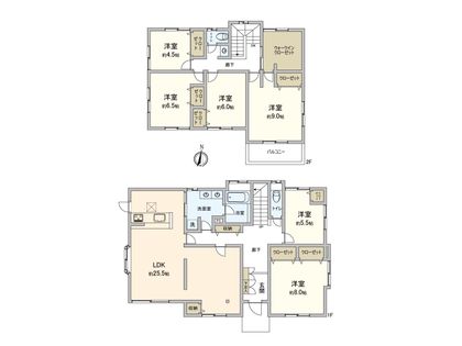 鶴見区岸谷3丁目(戸建) 間取図(平面図)