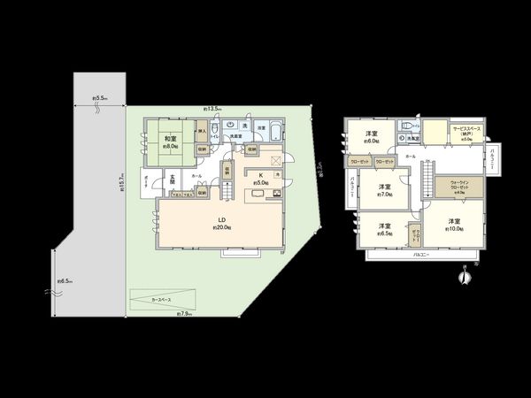 鶴見区上末吉1丁目(戸建) 間取図(平面図) 鶴見区上末吉1丁目(戸建) 間取図(平面図)