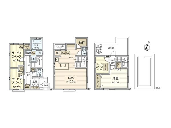 鶴見区市場上町(戸建) 間取図(平面図)