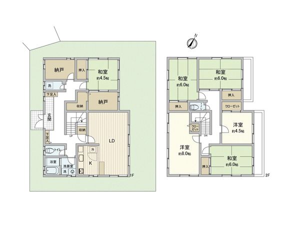 鶴見区上末吉5丁目(戸建) 間取図(平面図) 鶴見区上末吉5丁目(戸建) 間取図(平面図)