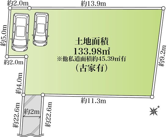 鶴見区市場上町 戸建 区画図