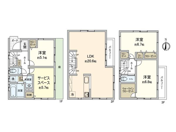 鶴見区東寺尾東台(戸建) 間取図(平面図) 鶴見区東寺尾東台(戸建) 間取図(平面図)