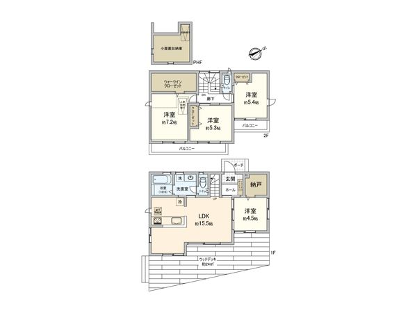 鶴見区北寺尾4丁目(戸建) 間取図(平面図) 鶴見区北寺尾4丁目(戸建) 間取図(平面図)