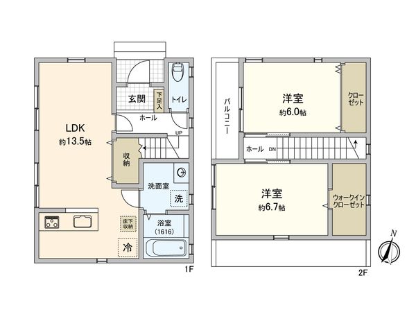 鶴見区上末吉4丁目(戸建) 間取図(平面図) 鶴見区上末吉4丁目(戸建) 間取図(平面図)