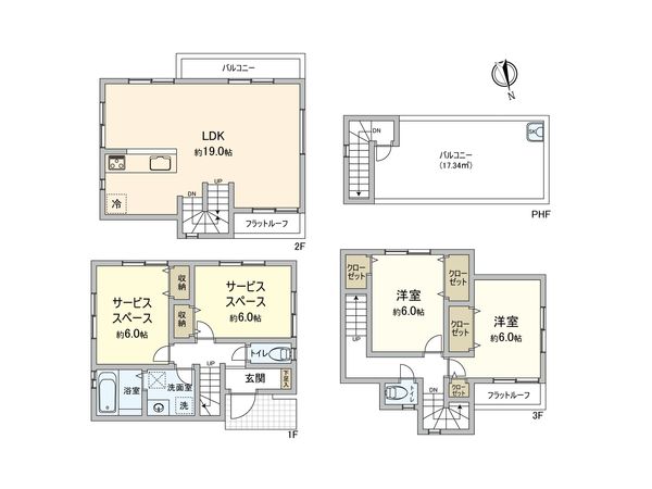 鶴見区北寺尾1丁目(新築5号棟) 間取図(平面図) 鶴見区北寺尾1丁目(新築5号棟) 間取図(平面図)